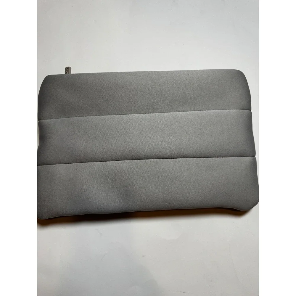 Rhode Skin Puffy Makeup Bag Grey Quilted Cosmetic Pouch